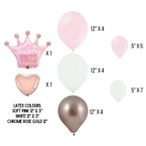 DIY Princess Theme Balloon Number Stack
