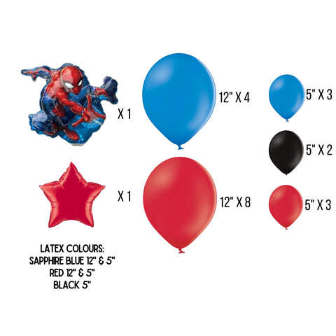 DIY Spiderman Theme Balloon Number Stack