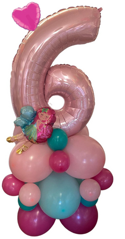 DIY Fairy Theme Balloon Number Stack