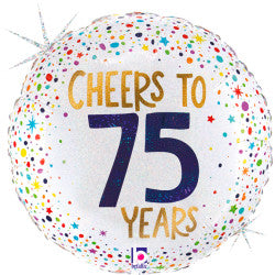 Cheers to 75 Years Foil Balloon | S40