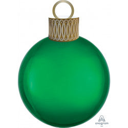 Christmas Green Bauble Balloon | 20" x 15"