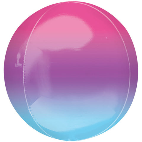 Pink, Purple and Blue Ombre Orbz Balloon | 15"
