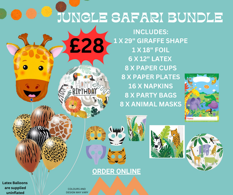 Jungle Safari Theme Party Bundle | WEBSITE ONLY OFFER