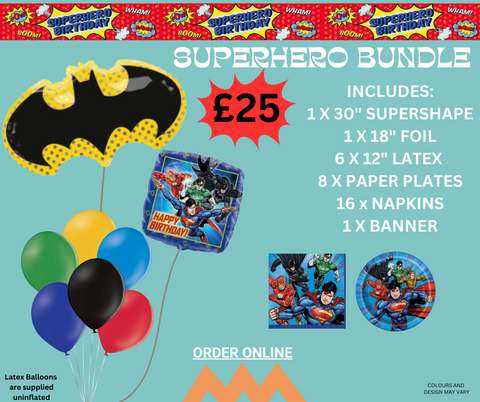 Superhero Theme Party Bundle | WEBSITE ONLY OFFER