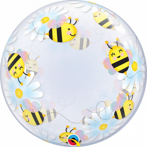 Bubble Deco Bees and Daisies Balloon | 24"