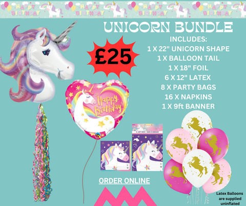 Unicorn Theme Party Bundle | WEBSITE ONLY OFFER