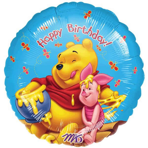 Foil Round Disney Pooh Honey Birthday Balloon | 18"