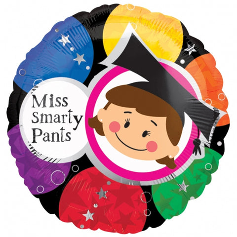 Miss Smarty Pants Graduation Foil Balloon | 18"