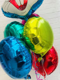 Easter Bunny Head & 5 Rainbow Foils