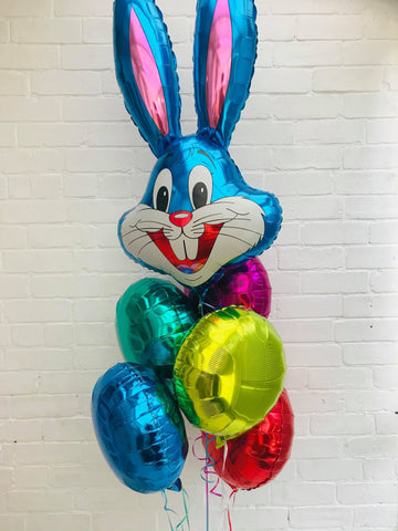 Easter Bunny Head & 5 Rainbow Foils