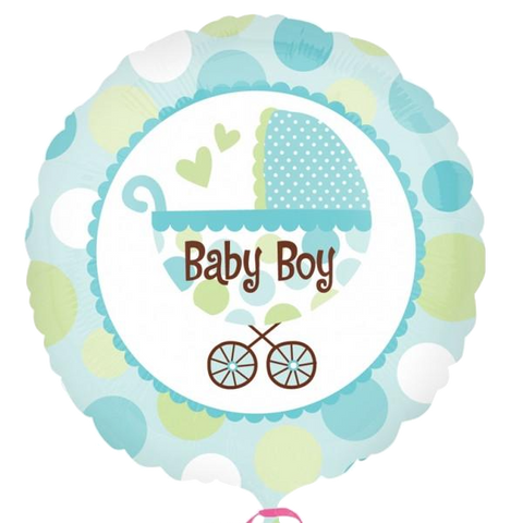 Foil Round Baby Buggy Balloons | 18"
