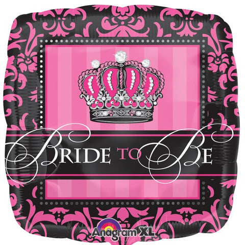 Foil Shape Crowned Bride To Be Balloon | 18"