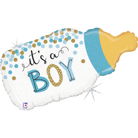 Foil Shape It's a Boy Bottle Balloons D