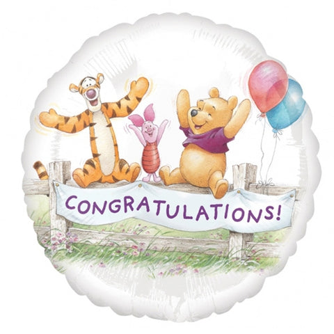 Winnie The Pooh 'Congratulations' Foil Balloon | 18"