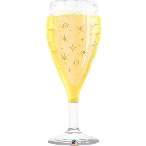 Foil Shape Bubbly Wine Glass Balloon B | 39"