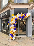 Organic Garland - Velvet Blue, Gold and White