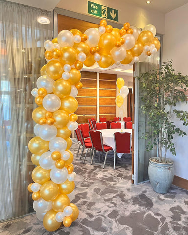 Organic Garland - Gold and Pearl