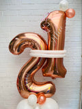 21st Birthday Rose Gold Double Number Stack Bundle