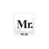 Mr, Mrs, & Options - Square Wedding Balloons | 18"