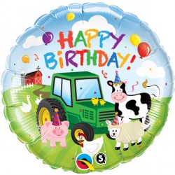 Happy Birthday Farm Animals Foil Balloon  | 18" | S40
