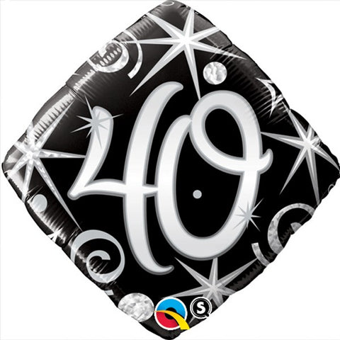 Diamond 40th Birthday Foil Balloon | S40