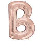 Foil Letters Metallic Rose Gold Balloons | 34"