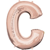 Foil Letters Metallic Rose Gold Balloons | 34"