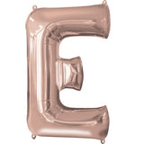 Foil Letters Metallic Rose Gold Balloons | 34"