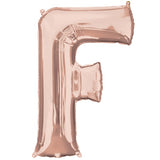 Foil Letters Metallic Rose Gold Balloons | 34"