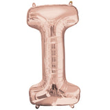 Foil Letters Metallic Rose Gold Balloons | 34"