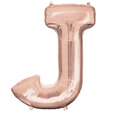 Foil Letters Metallic Rose Gold Balloons | 34"