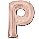 Foil Letters Metallic Rose Gold Balloons | 34"