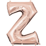 Foil Letters Metallic Rose Gold Balloons | 34"