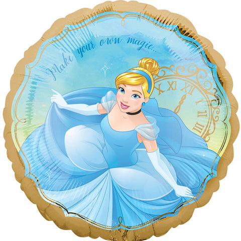 Foil Round Disney Princess Once Upon a Time Cinderella Birthday Balloon | 18"