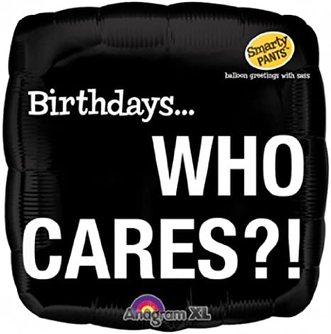 Smarty Pants - 'Who Cares?!.' Foil Balloon | 18"