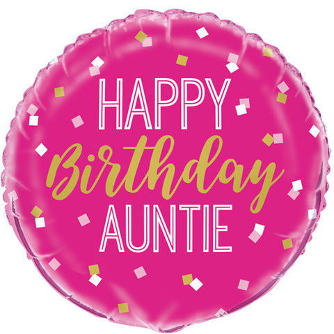 Happy Birthday Auntie  | 18" Foil