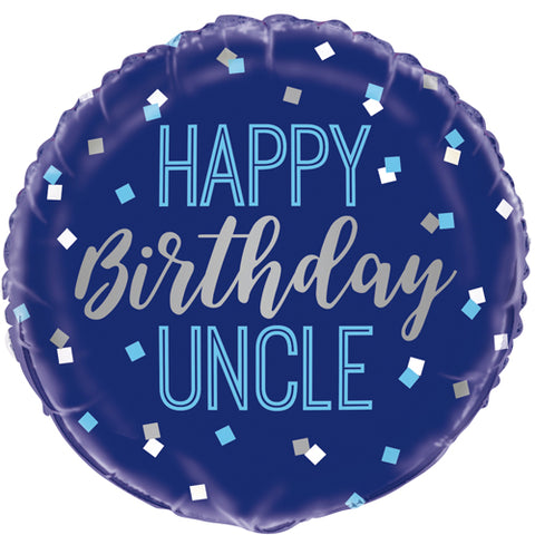 Happy Birthday Uncle  | 18" Foil