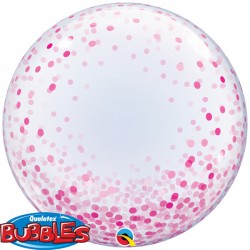 Bubble Deco Confetti Dots Pink Balloon | 24"