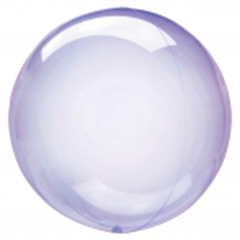 Bubble Deco Purple/ Violet Clear Balloon | 22"