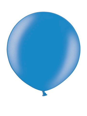 Blue Latex Metallic Balloons | 2ft