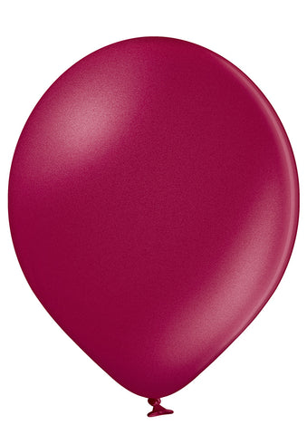 Latex Metallic Burgundy Balloons | 12"