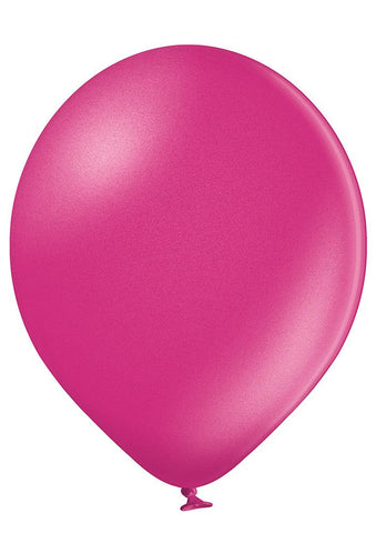 Latex Metallic Fuchsia Balloons | 12"