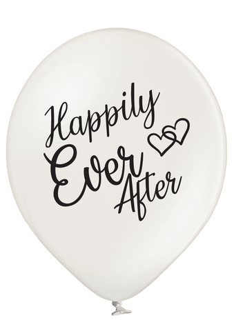 Happily Ever After Latex Preprinted Balloons | 12"| 10 Pack