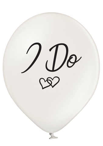 I Do Latex Preprinted Balloons | 12"| 10 Pack