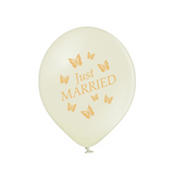 Just Married Balloons | 12" | Variety of Designs| 10 Pack