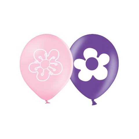 Flower Latex Preprinted Balloons | 10" | 10 Pack