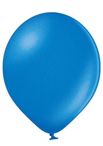 Latex Metallic Sapphire Blue Balloons | 12"