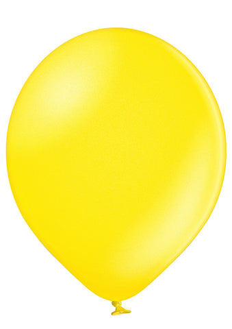 Latex Metallic Yellow Balloons | 12"