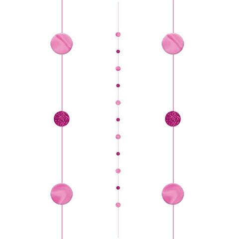 Bright Pink Circles Fun String | 1.82m