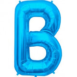 Foil Letters Metallic Blue Balloons | 34"